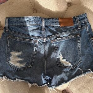Joe's Jeans Blue Distressed Denim Cutoff Shorts